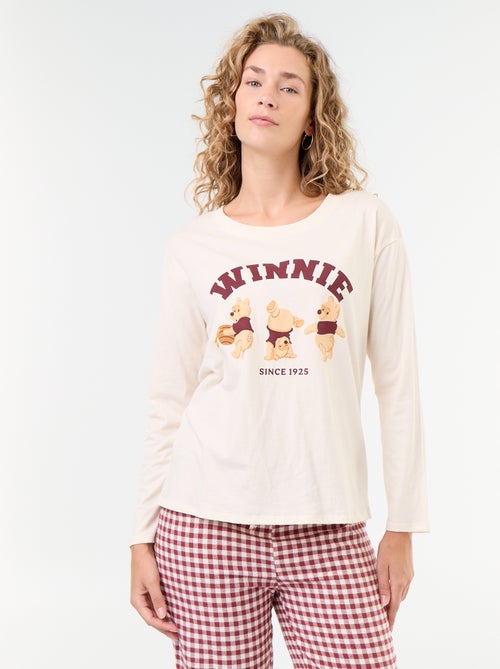 Pijama comprido 'Winnie' 'Disney' - 2 peças - Kiabi Pijama comprido 'Winnie' 'Disney' - 2 peças - Kiabi