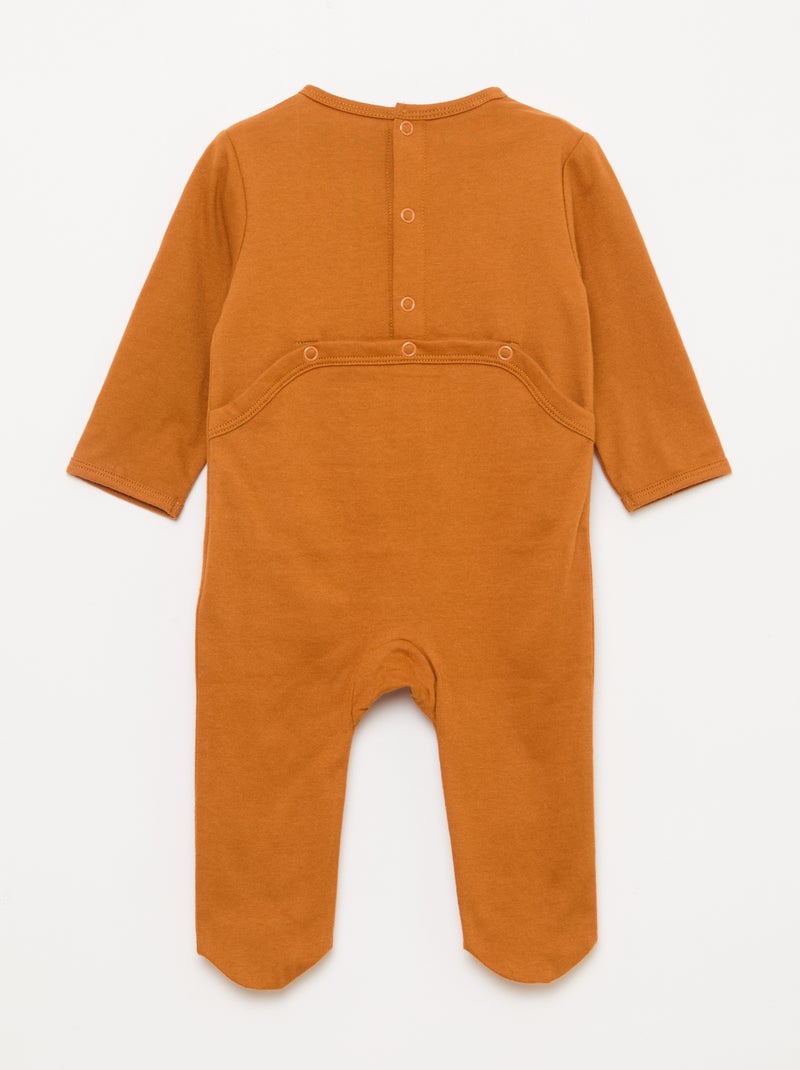 Pijama confortável Castanho - Kiabi