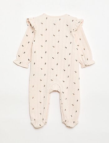 Pijama confortável com abertura frontal