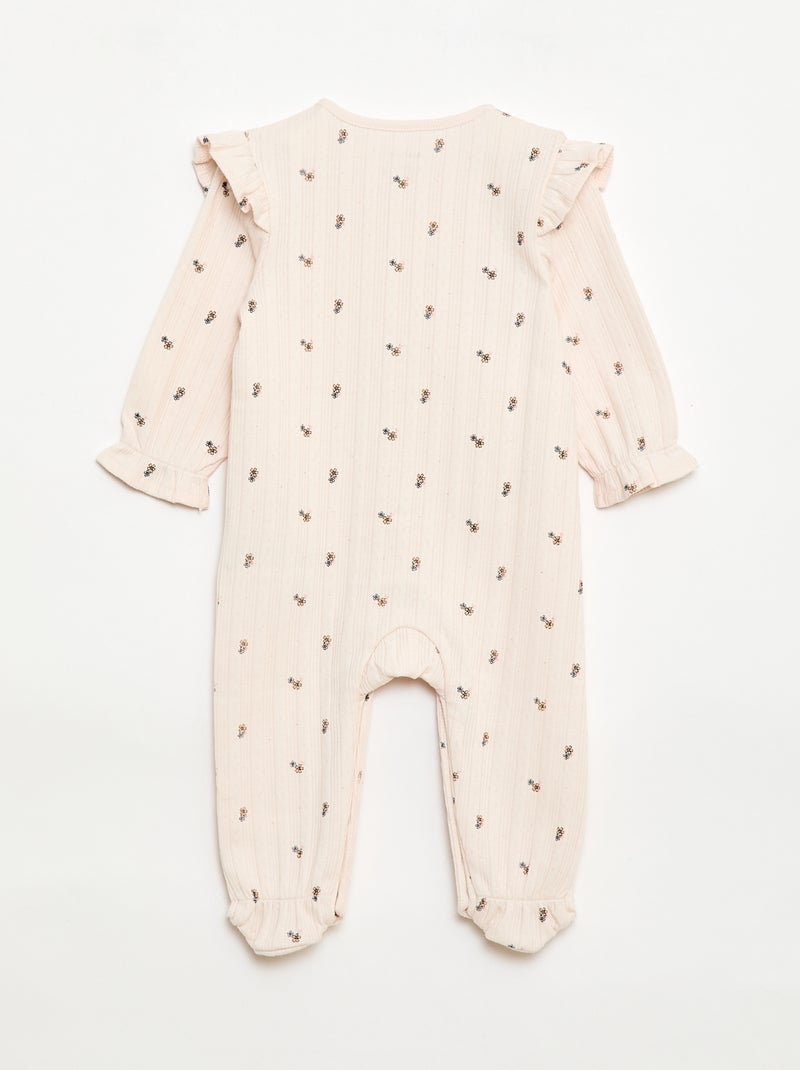 Pijama confortável com abertura frontal Rosa - Kiabi