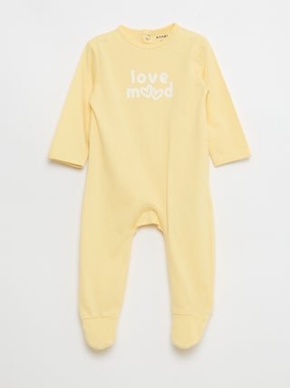 Pijama confortável de mangas compridas