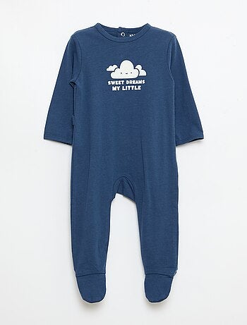 Pijama confortável de mangas compridas