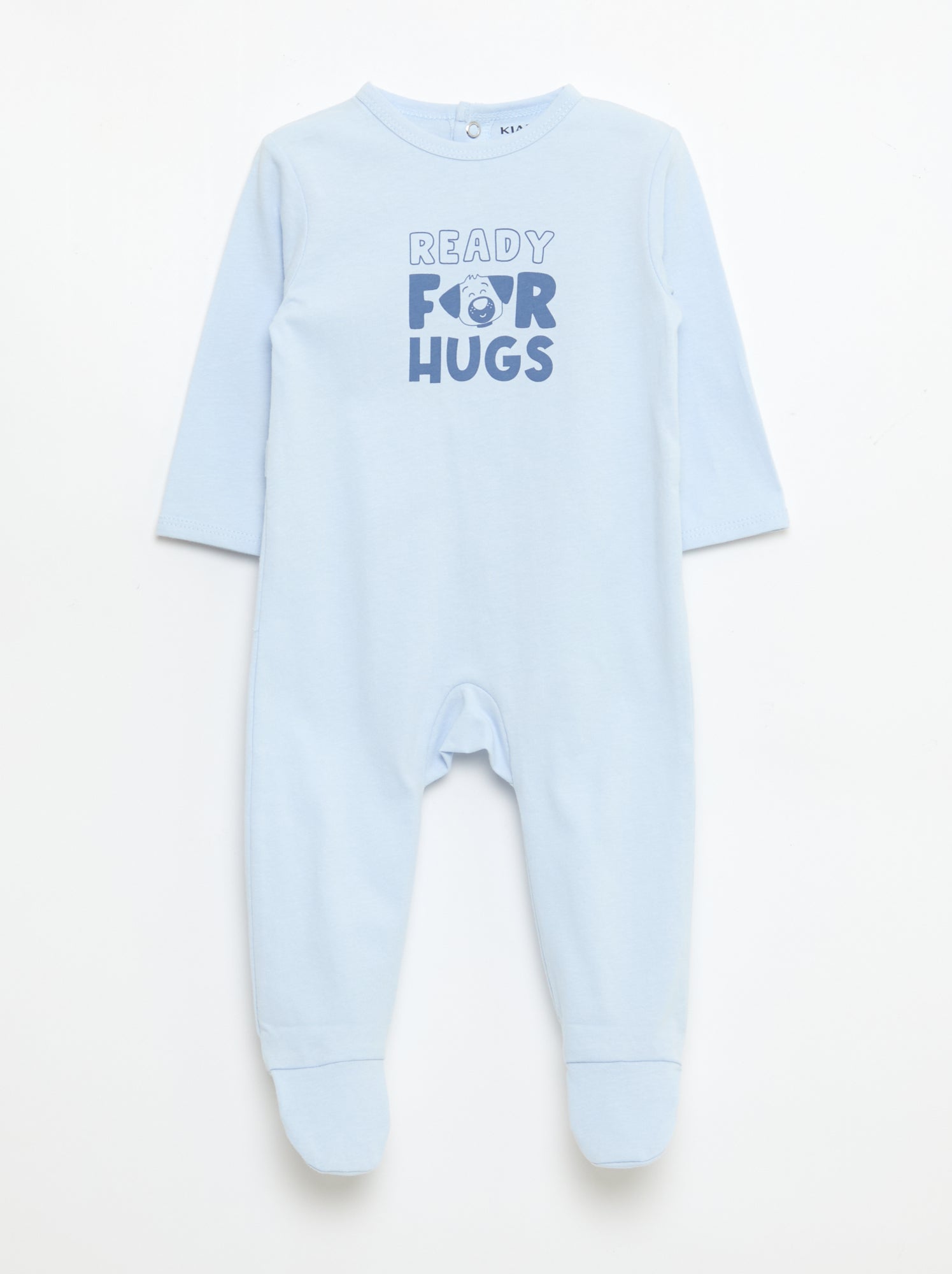 Pijama confortável de mangas compridas