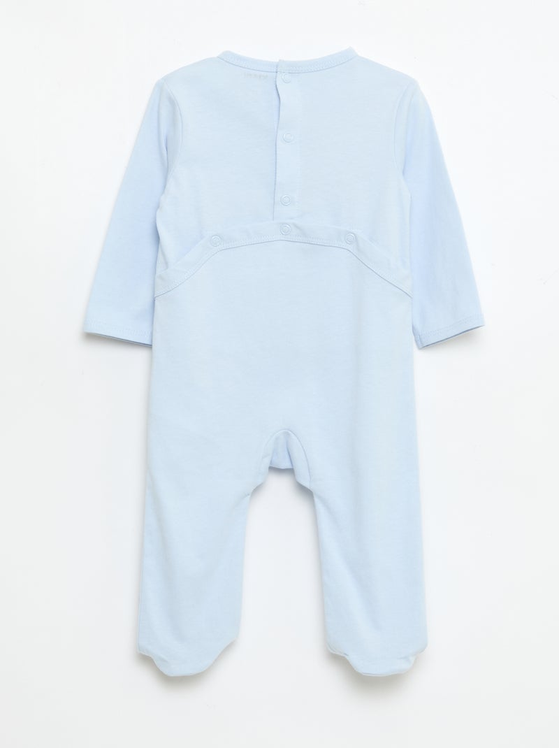 Pijama confortável de mangas compridas Azul - Kiabi