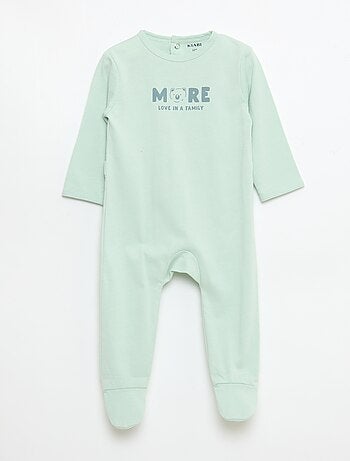 Pijama confortável de mangas compridas