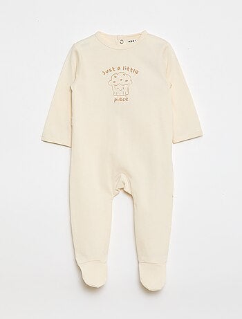 Pijama confortável de mangas compridas