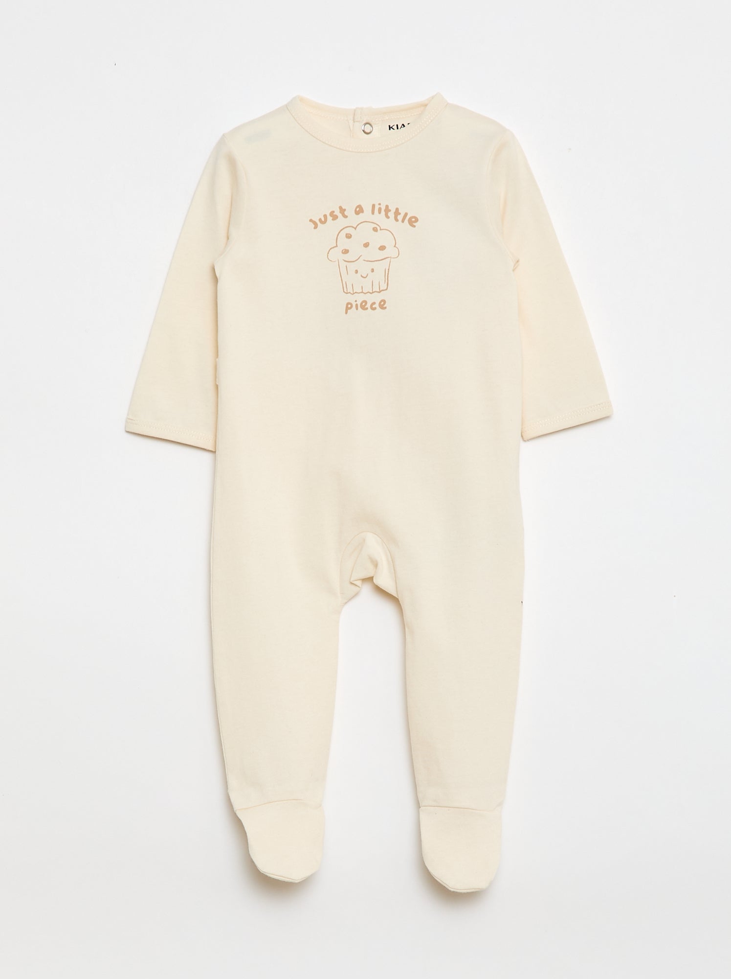 Pijama confortável de mangas compridas