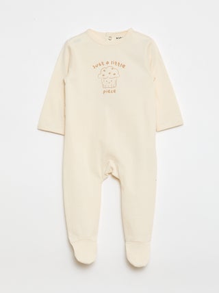 Pijama confortável de mangas compridas