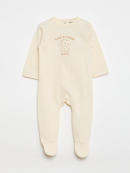 Pijama confortável de mangas compridas - Kiabi Pijama confortável de mangas compridas - Kiabi