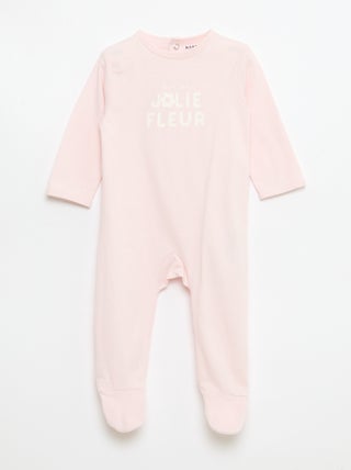 Pijama confortável de mangas compridas
