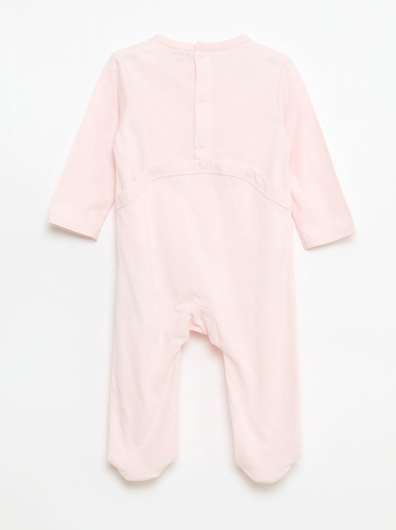 Pijama confortável de mangas compridas Rosa - Kiabi