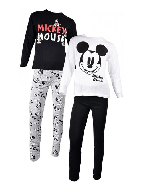 Pijama criança LICENCE MICKEY algodão - Pack de 2 - Kiabi Pijama criança LICENCE MICKEY algodão - Pack de 2 - Kiabi
