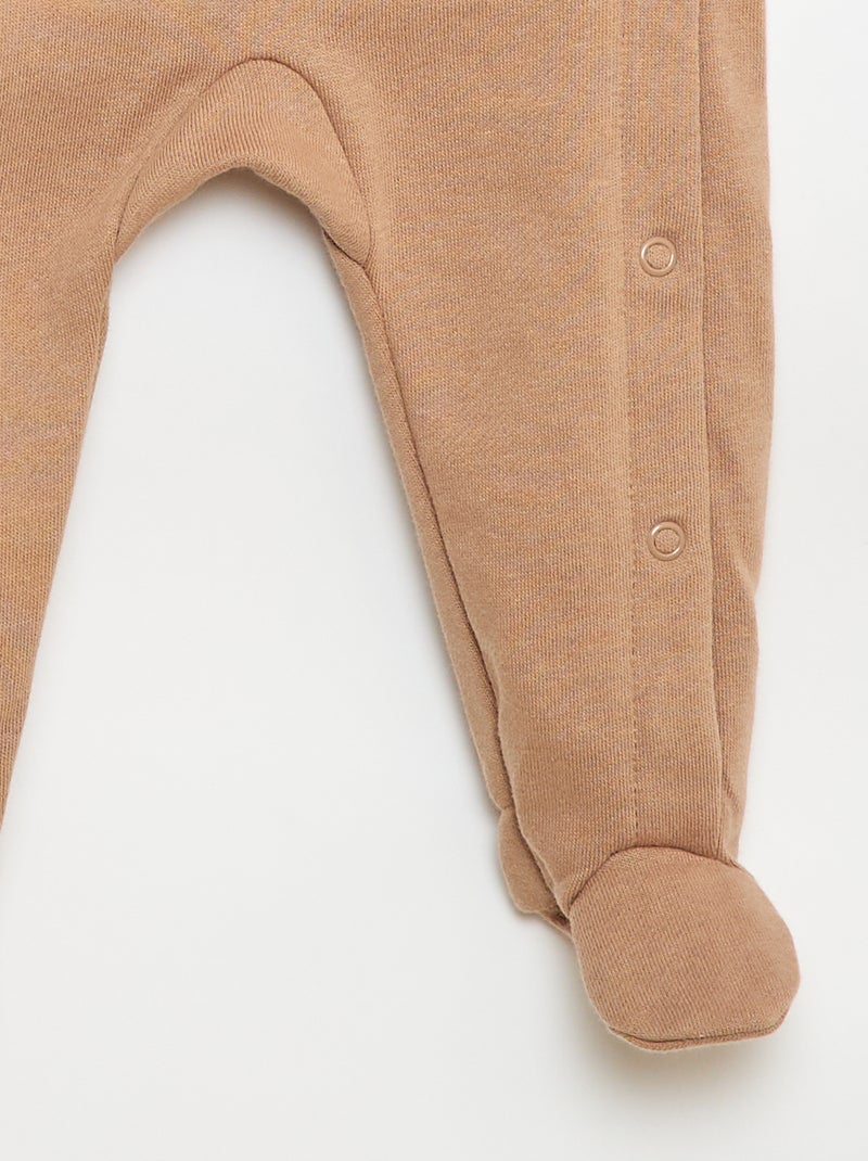 Pijama cruzado 'Tic & Tac' Branco - Kiabi
