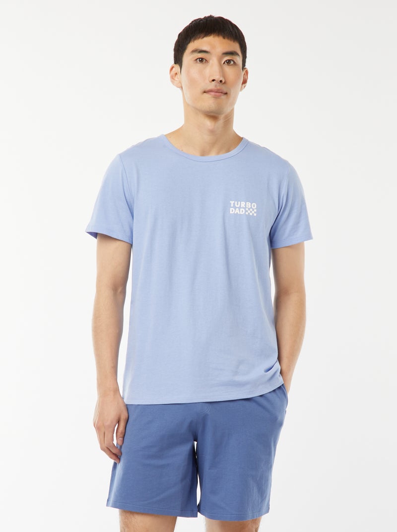Pijama curto - 2 peças Branco - Kiabi