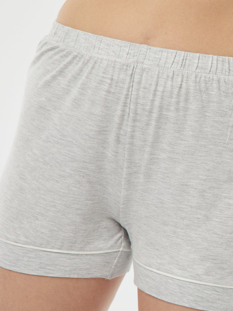 Pijama curto - 2 peças CINZA - Kiabi