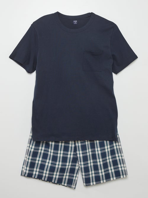 Pijama curto - calções+ t-shirt - 2 peças - Kiabi