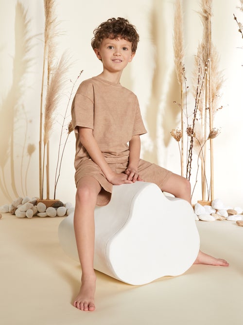 Pijama curto - t-shirt + bermudas - 2 peças - Kiabi