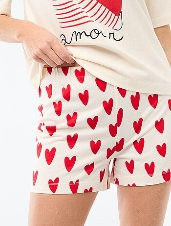 Pijama Curto 2 Peças 'Agathe Sorlet x Kiabi' - Dia dos Namorados