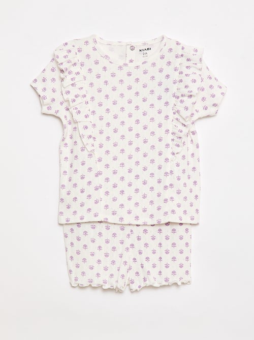 Pijama Curto 2 Peças - Kiabi