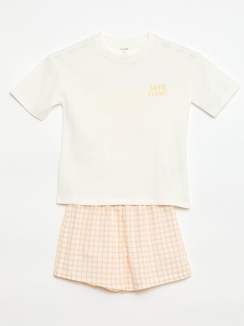 Pijama Curto 2 Peças - Kiabi