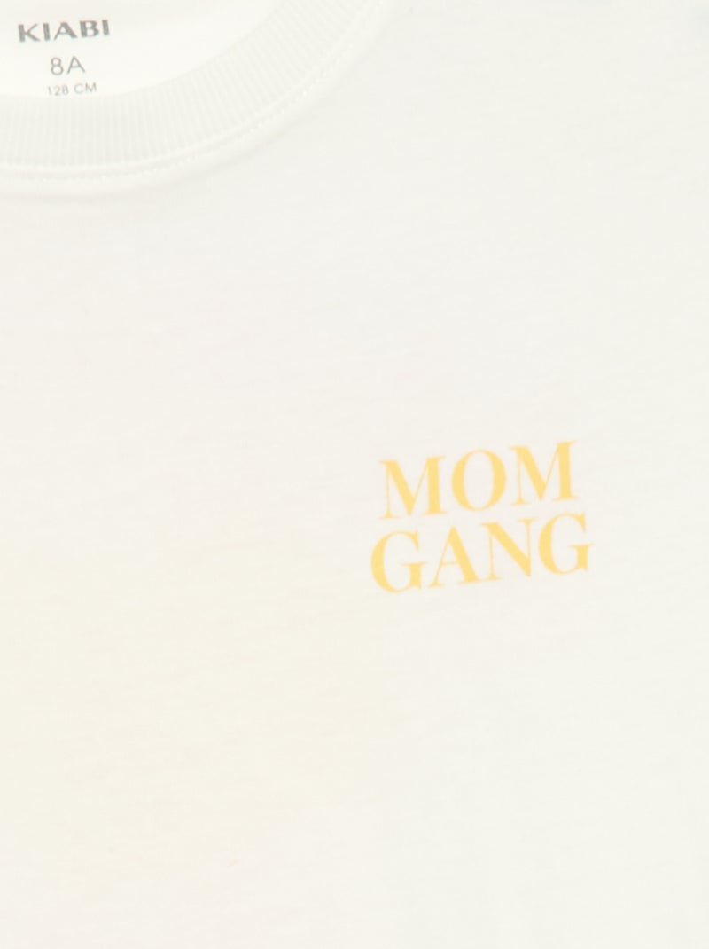 Pijama Curto 2 Peças Branco - Kiabi