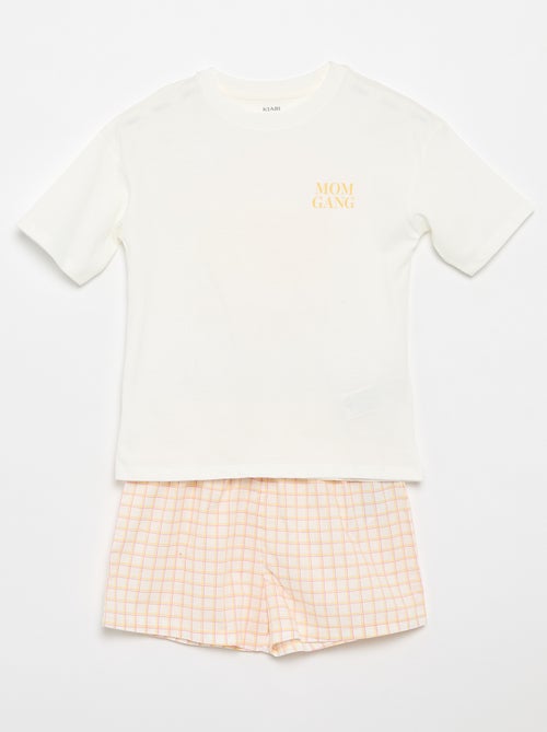 Pijama Curto 2 Peças - Kiabi