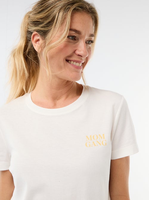 Pijama curto 2 peças 'Dia da Mãe' - Kiabi Pijama curto 2 peças 'Dia da Mãe' - Kiabi