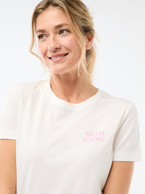 Pijama curto 2 peças 'Dia da Mãe' - Kiabi Pijama curto 2 peças 'Dia da Mãe' - Kiabi