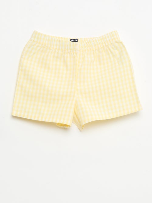 Pijama Curto 2 Peças em Algodão - Kiabi