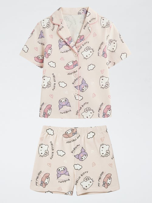 Pijama curto 2 peças em jersey de algodão 'Hello Kitty' - Kiabi