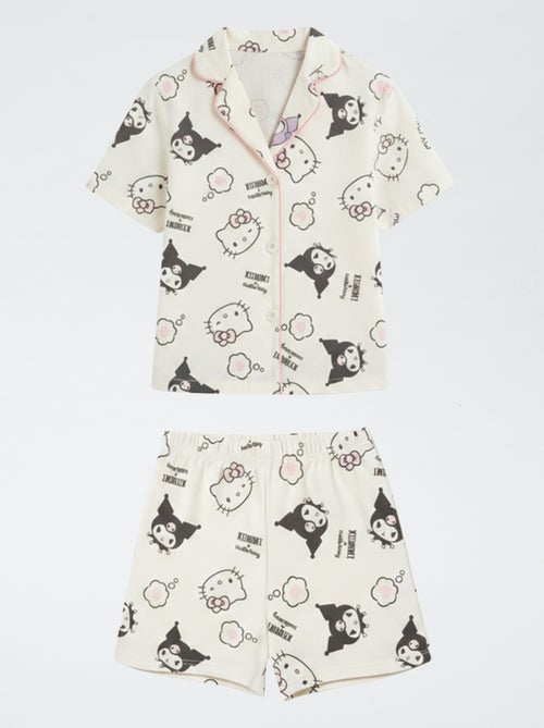 Pijama curto 2 peças em jersey de algodão 'Hello Kitty' - Kiabi