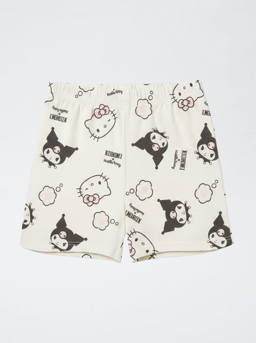 Pijama curto 2 peças em jersey de algodão 'Hello Kitty' - Kiabi