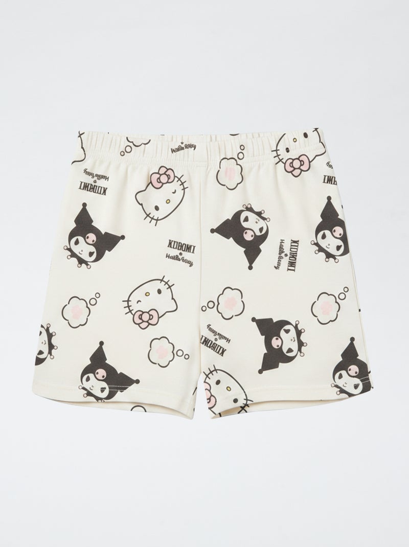 Pijama curto 2 peças em jersey de algodão 'Hello Kitty' Violeta - Kiabi