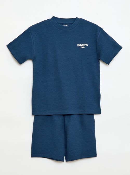 Pijama Curto 2 Peças Short + Camiseta - Kiabi