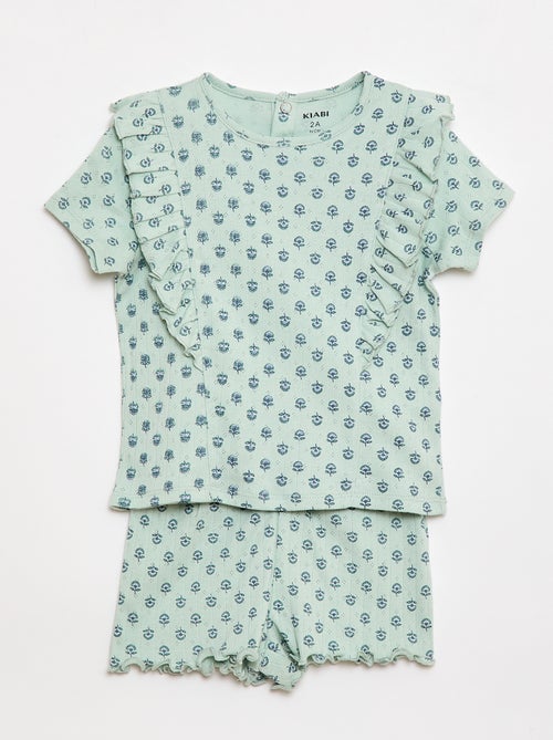 Pijama Curto 2 Peças - Kiabi