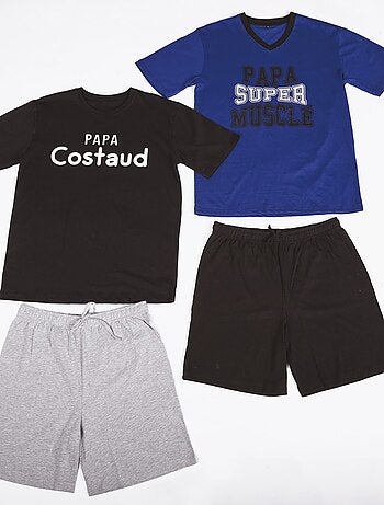 Pijama Curto ALGODAO - Pack de 2