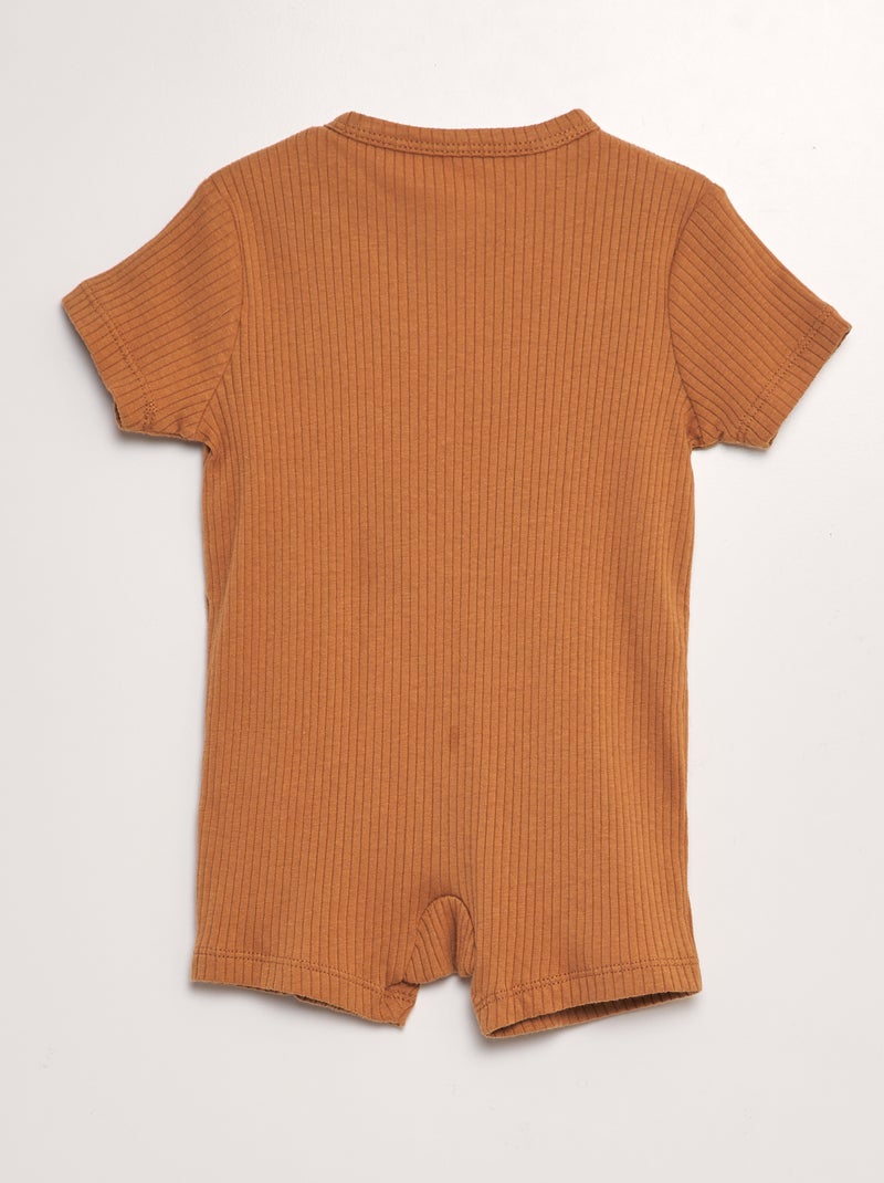 Pijama curto babygrow CASTANHO - Kiabi