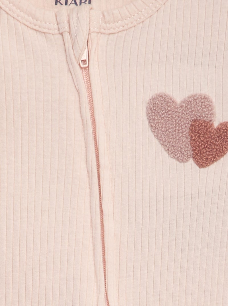 Pijama curto babygrow ROSA - Kiabi