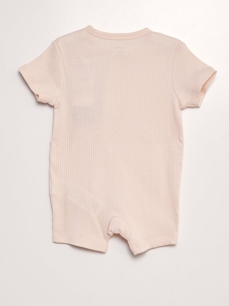 Pijama curto babygrow ROSA - Kiabi