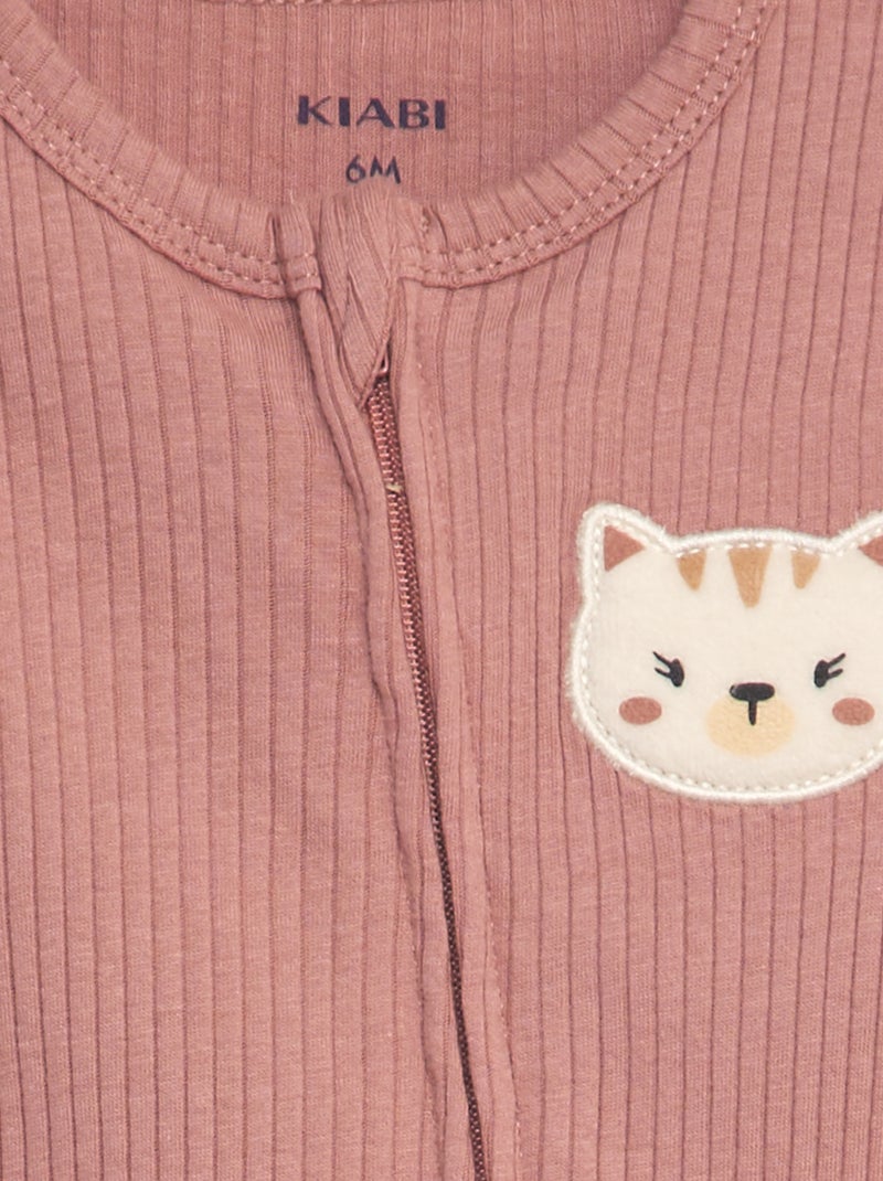 Pijama curto babygrow ROSA - Kiabi