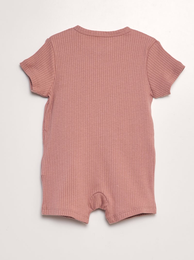Pijama curto babygrow ROSA - Kiabi