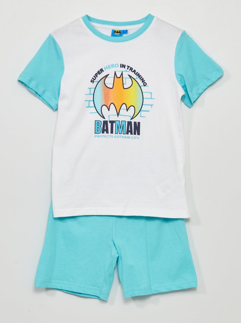 Pijama curto 'Batman' - 2 peças AZUL - Kiabi