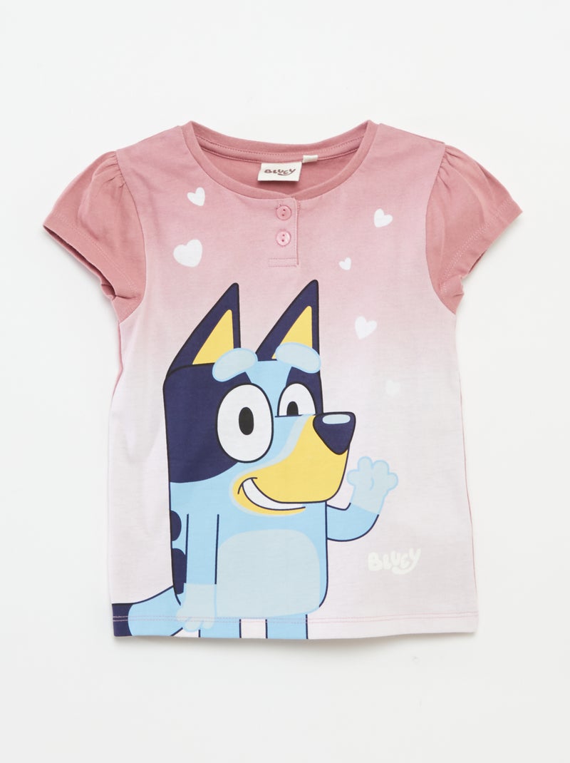 Pijama curto 'Bluey'  - 2 peças ROSA - Kiabi