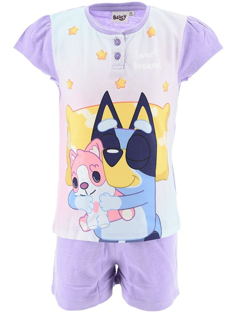 Pijama curto bluey menina | licença oficial Roxo - Kiabi