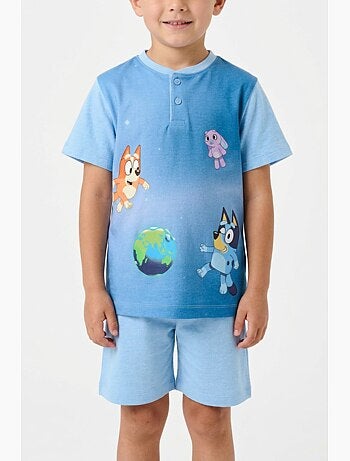 Pijama curto bluey menino | licença oficial