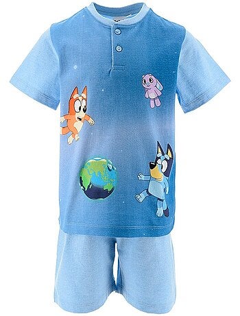 Pijama curto bluey menino | licença oficial