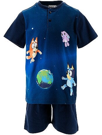 Pijama curto bluey menino | licença oficial