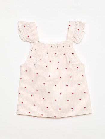 Pijama Curto Blusa com Folho + Calções - 2 Peças
