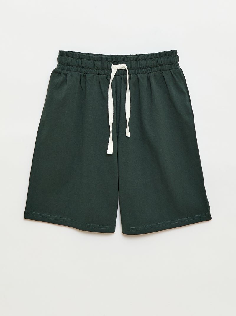 Pijama Curto Camisola + Calções - 2 Peças Azul - Kiabi