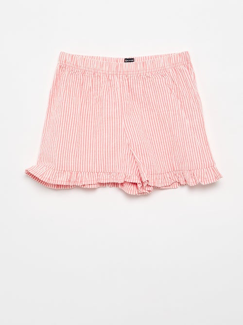 Pijama Curto Camisola de Alças + Calções - 2 Peças - Kiabi
